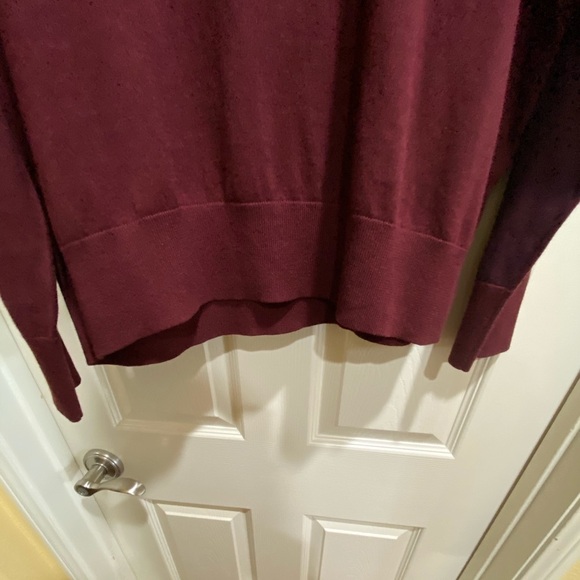 rag and bone Barrow Burgundy Slim Crew Pullover - Picture 5 of 5